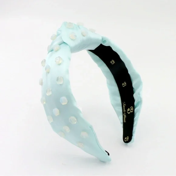 101. NEW Luxury Brooke Shade 100% Silk & Real Opal Headband